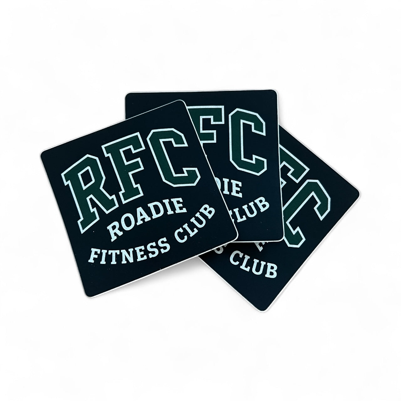 RFC Varsity Sticker (3 pack) 3x3" (Free with Shirt Orders)